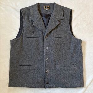 Wyoming Traders Wool Button Front Cowboy Western Vest